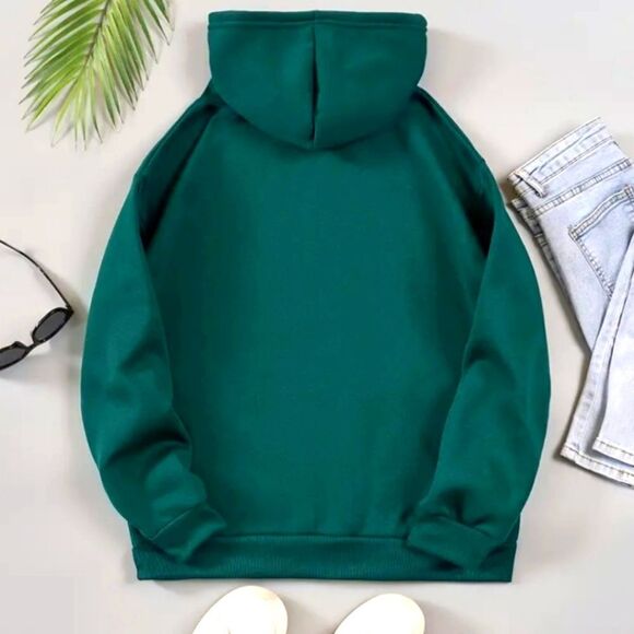 Unisex Skeleton Hand Print Hooded Sweatshirt - Picture 2 of 3